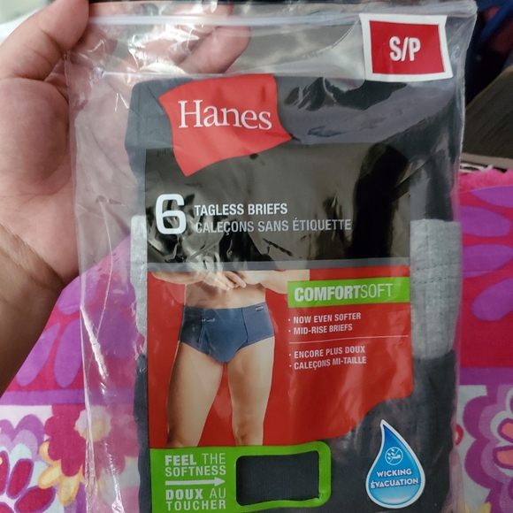 Hanes Other - Men's 6 Tagless Briefs Comfort Soft Mid-Rise Brief